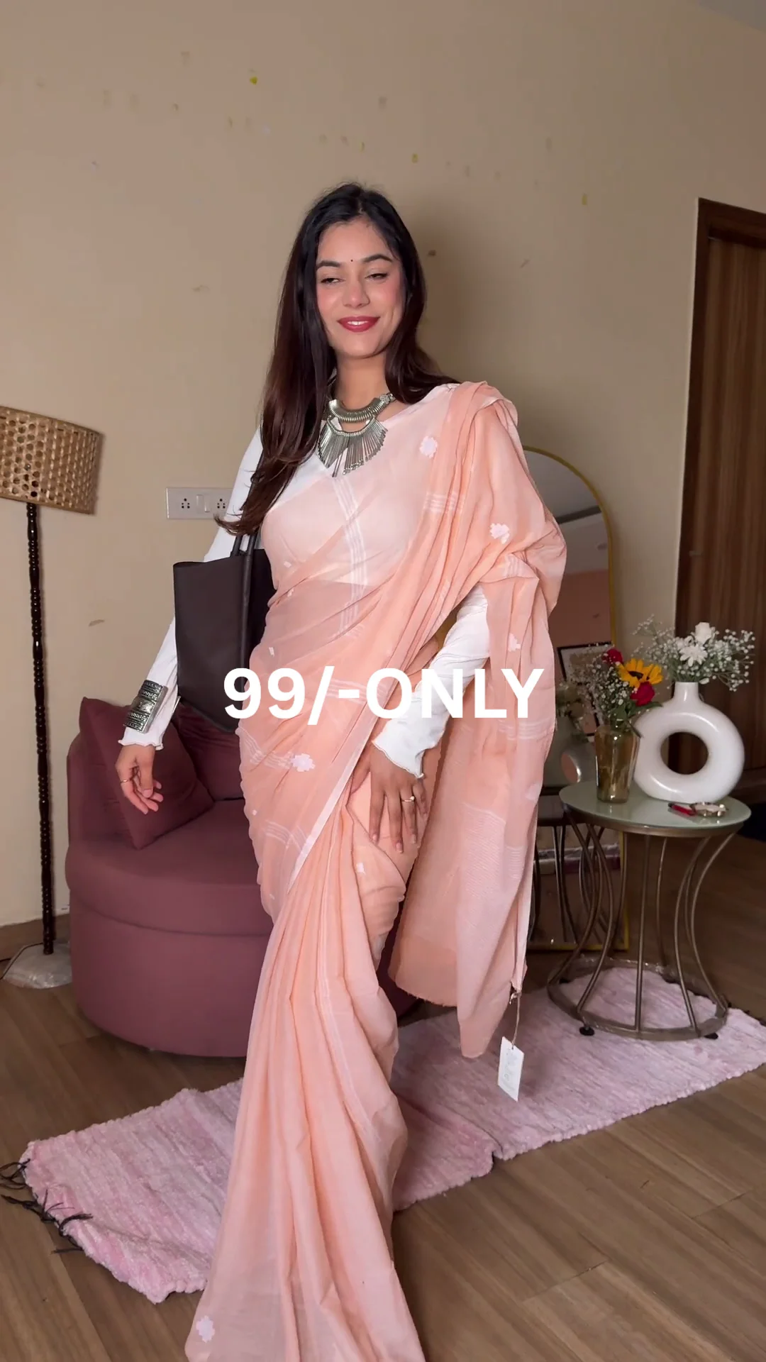 Pastel Green Cotton Saree