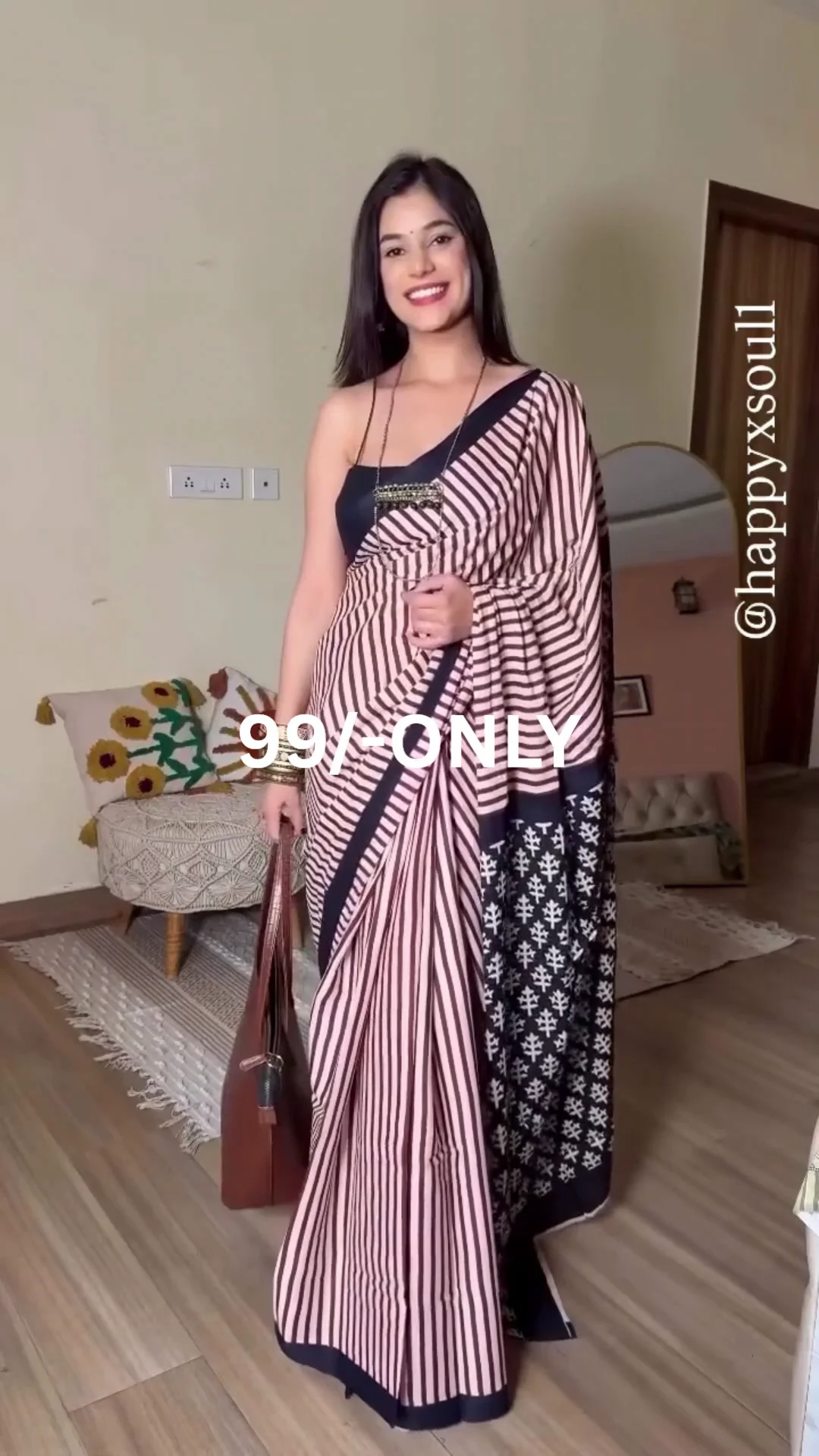 Striped Designer Saree