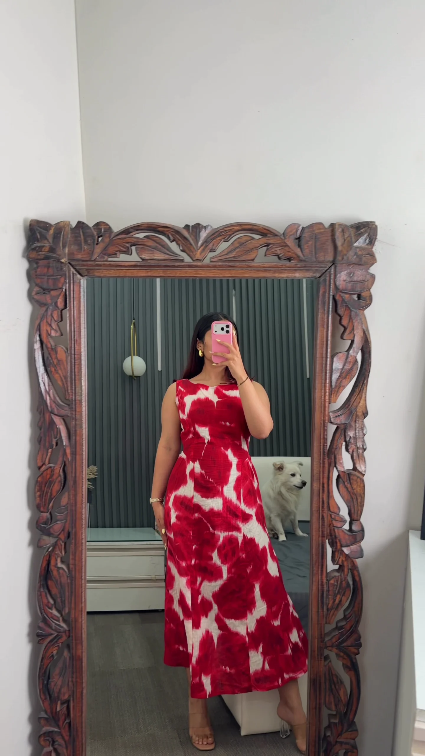 Cream Floral Palazzo Suit Set