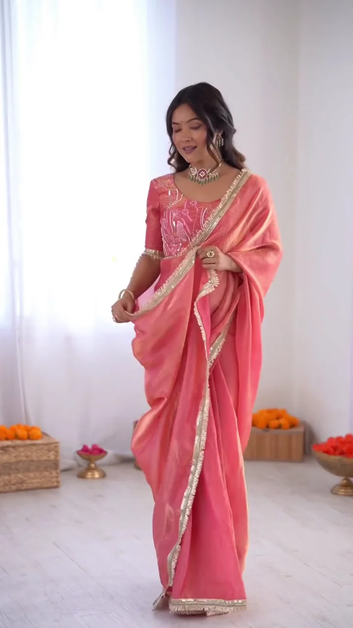 Floral Organza Designer Saree