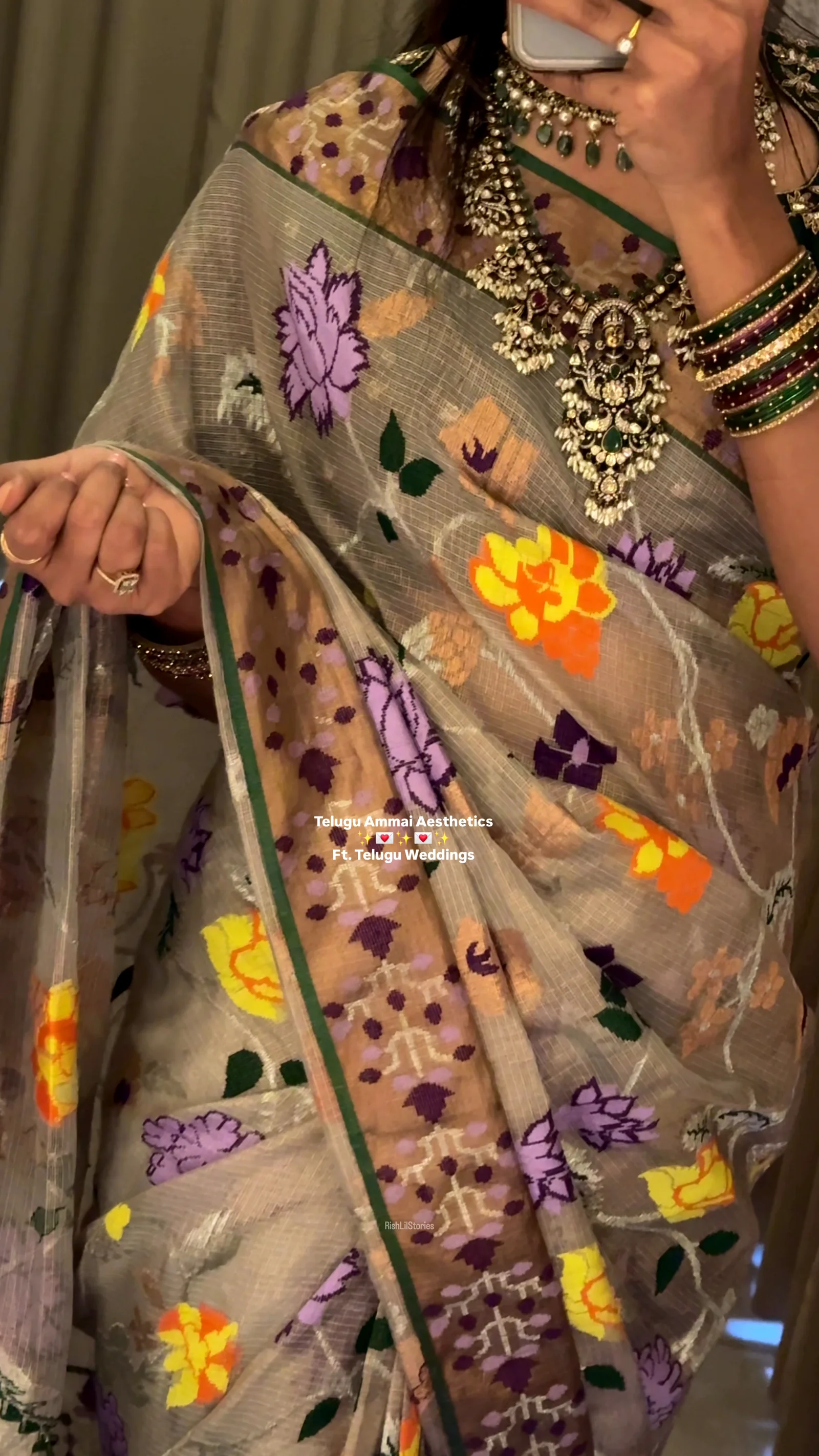 Traditional Pink Designer Saree