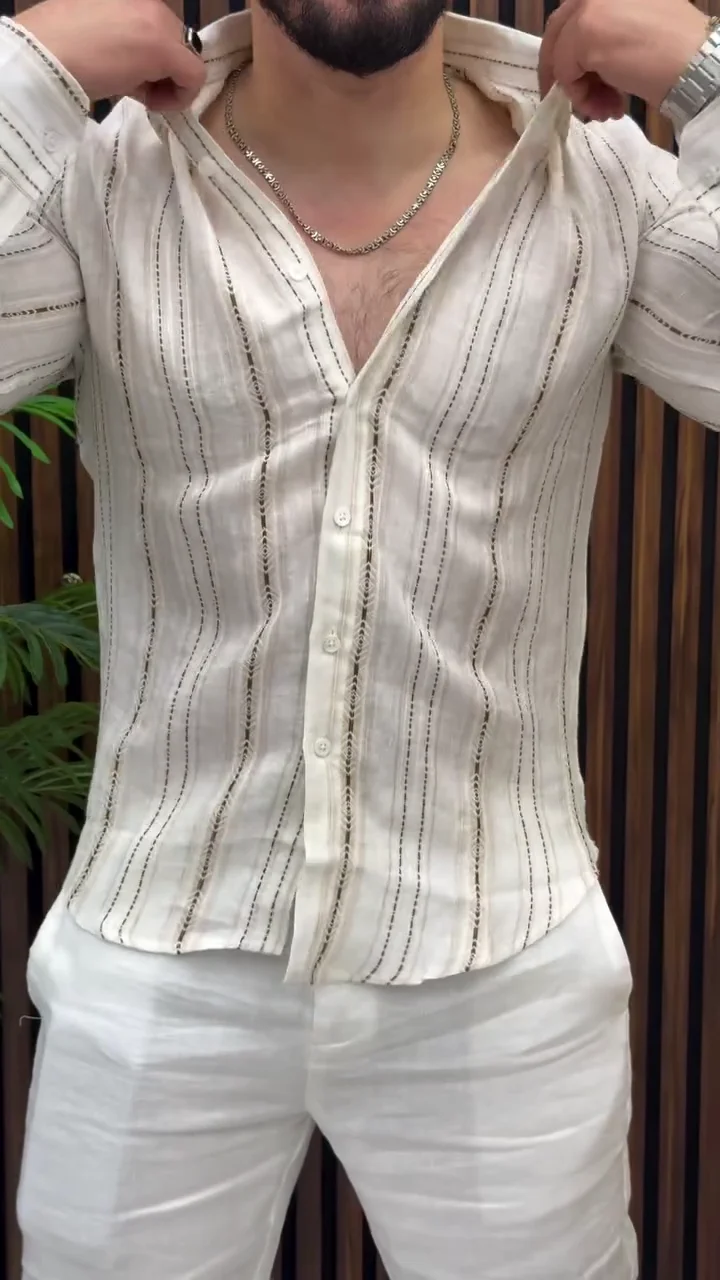 Men Striped Casual Shirt