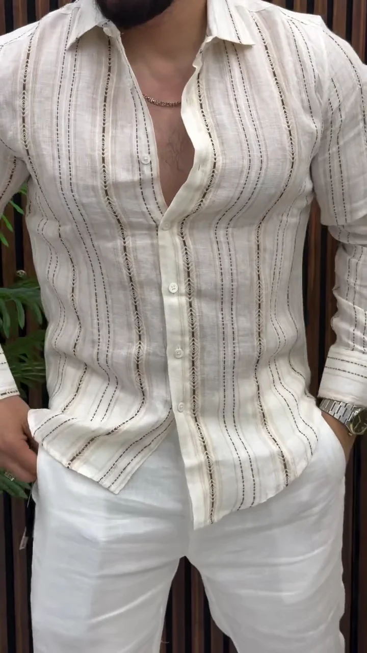 Men Striped Casual Shirt